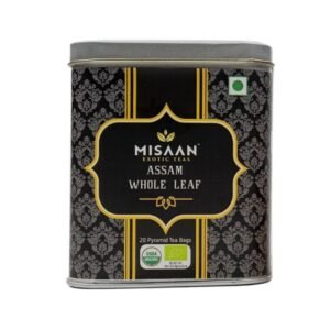 MISAAN Assam Whole Leaf,Black Tea,Organic And Natural Assam Whole Leaf Black, Loose Leaf Tea