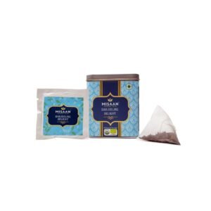 MISAAN Darjeeling Delight,Black Tea Pure and Organic Darjeeling Whole Leaf, (20 Pyramid Tea Bags)