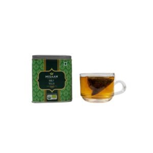MISAAN Holy Tulsi,Green Tea with Tulsi,Organic And Natural Loose Leaf Tea