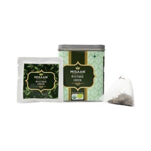 MISAAN Mistique Green,Green Tea,Organic, Darjeeling and Natural Green Tea (20 Pyramid Tea Bags)